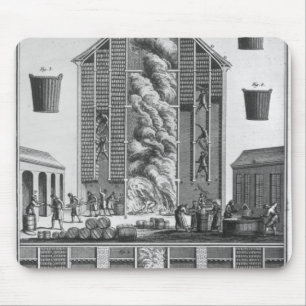 Smoking herrings mouse pad