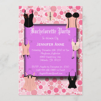 Smoking Hot Pink Bachelorette Party Invitation