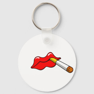 Smoking Lips Keychain