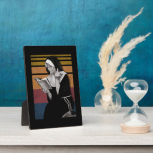 Smoking Nuns Retro Style Plaque