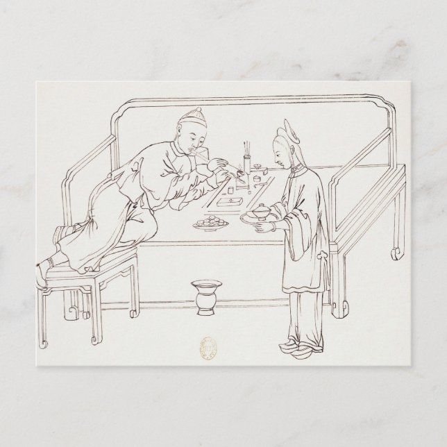 Smoking Opium Postcard (Front)