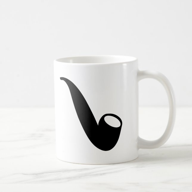 Smoking pipe coffee mug (Right)