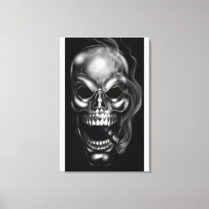 SMOKING SKULL CANVAS