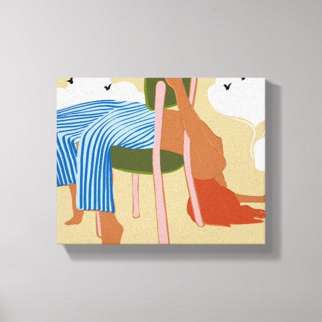 Smoking up & making clouds canvas print (Front)