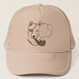 Smoking Wolf Trucker Hat