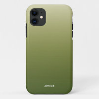 Smoky Green Gradient Ombre Personalized