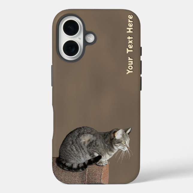 Smoky Grey Tabby Cat Case-Mate iPhone Case (Back)