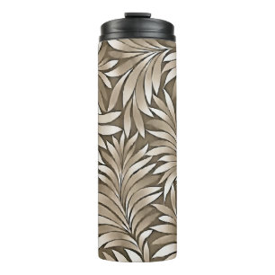 Smoky Leaves In Dusky Pink Grey Spectrum Thermal Tumbler