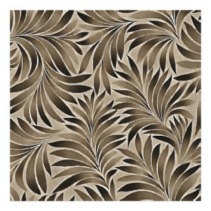 Smoky Leaves Slate Grey Palette Photo Print
