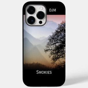 Smoky Mountain Sunset Blue Ridge Parkway Monogram iPhone 14 Pro Max Case
