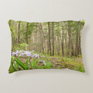 Smoky Mountain Trail in Spring Accent Pillow