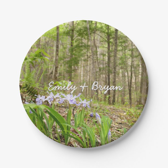 Smoky Mountain Trail in Spring Paper Plate (Front)