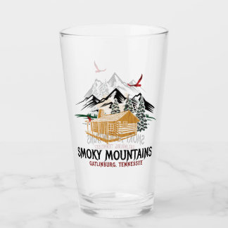 Smoky Mountain Wooden Cabin Glass