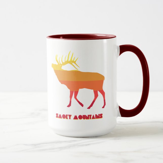 Smoky Mountains Elk Mug (Right)