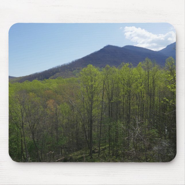 Smoky Mountains in Spring Landscape Mouse Pad (Front)