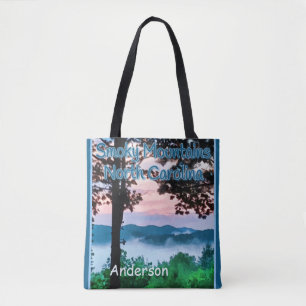 Smoky Mountains, NC Majestic View and Sunset Tote Bag