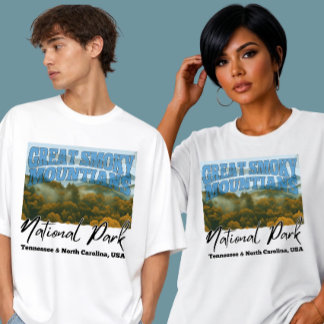 Smoky Mountains Tennessee & North Carolina Retro T-Shirt