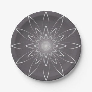 smoky quartz clock paper plate