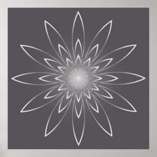 smoky quartz clock poster