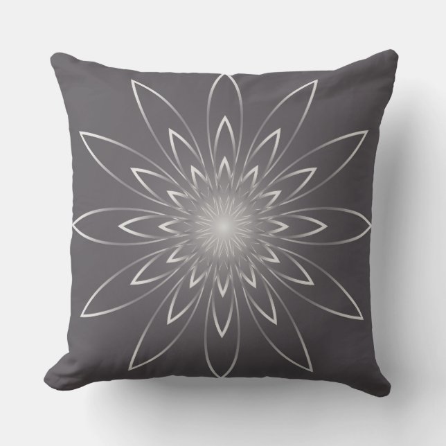 smoky quartz clock throw pillow (Front)
