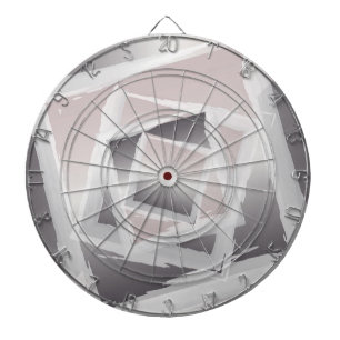 Smoky quartz grey dartboard
