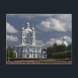 Smolny Cathedral in St. Petersburg, Russia Postcard<br><div class="desc">Smolny Cathedral in St. Petersburg,  Russia</div>