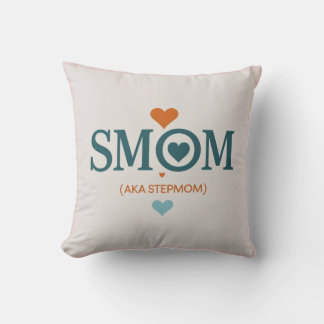 Smom Clock Gift Throw Pillow