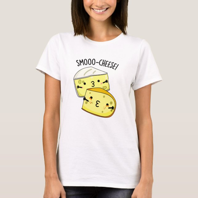 Smoo-cheese Funny Cheese Pun  T-Shirt (Front)