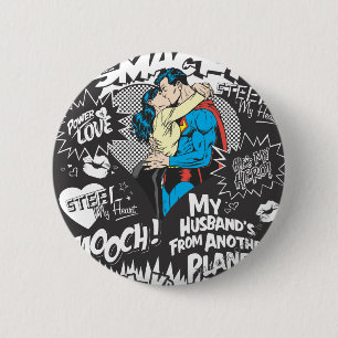 Smooch, Smack - Collage 2 Inch Round Button