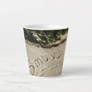 “Smooch" Snow-Written Latte Mug