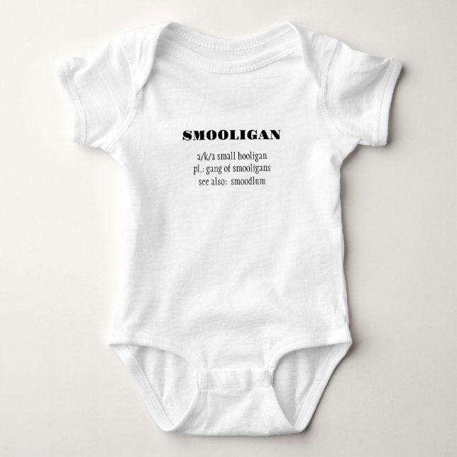 Smooligan baby bodysuit (Front)