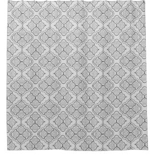 Smooth Arabesque - Greyscale Geometric Pattern