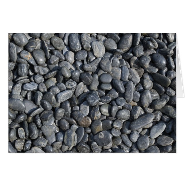 Smooth Black Pebbles (Front Horizontal)