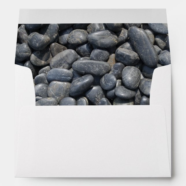 Smooth Black Pebbles Envelopes (Back (Bottom))