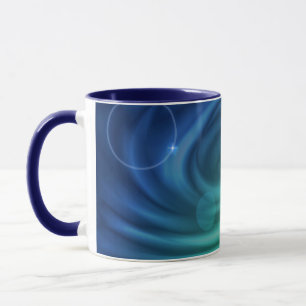 Smooth Blue And Green Colour Mix  Vortex Mug