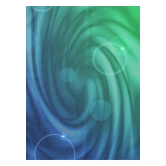 Smooth Blue And Green Colour Mix  Vortex Tablecloth (Front)