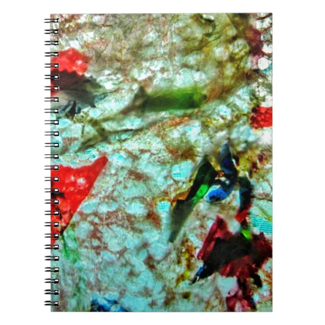 Smooth blue texture Spiral Photo Notebook,abstract Notebook (Front)