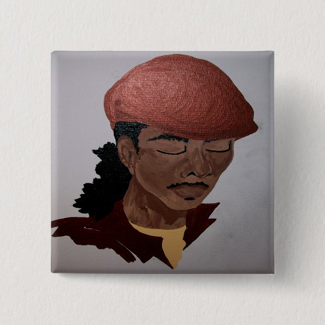 Smooth Brotha by Kenya Verrett 2 Inch Square Button (Front)
