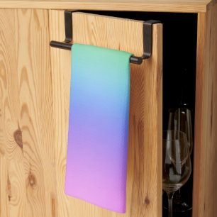 Smooth Cheerful Aura Energy Rainbow Gradient Kitchen Towel