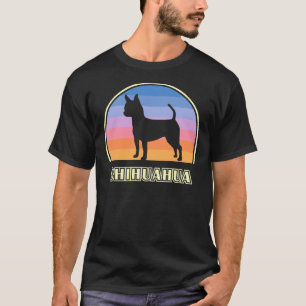 Smooth Chihuahua Vintage Sunset Dog T-Shirt