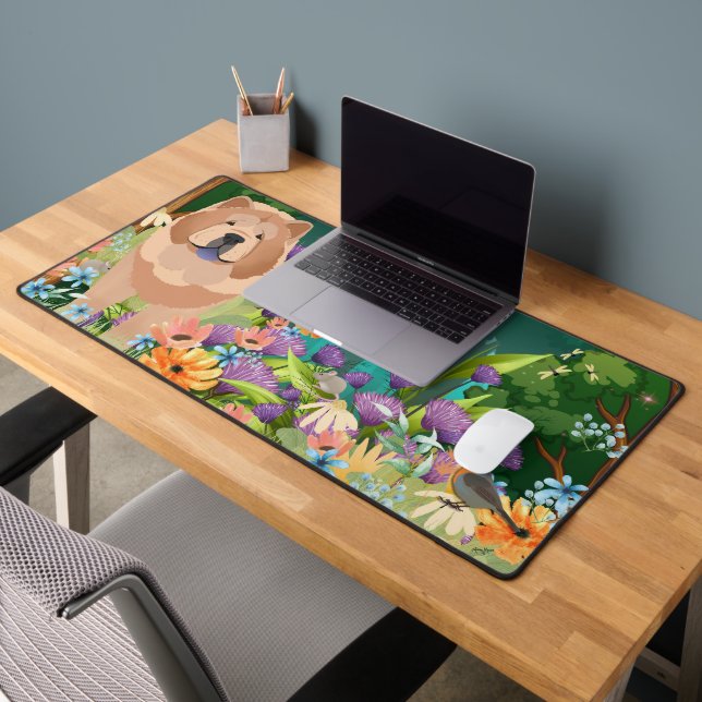 SMOOTH CHOW CHOW  Desk Mat (Office 2)