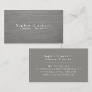 Smooth Clay Effect, Rustic Business Card