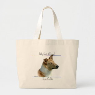 Smooth Collie Best Friend 2 Large Tote Bag