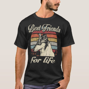 Smooth Collie Best Friends For Life Vintage Retro T-Shirt