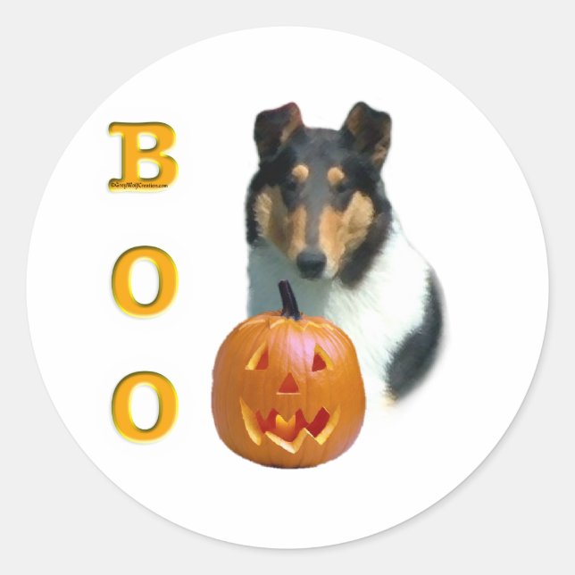 Smooth Collie Boo  - Sticker (Front)