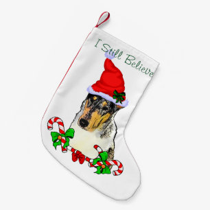 Smooth Collie Christmas Merry Small Christmas Stocking