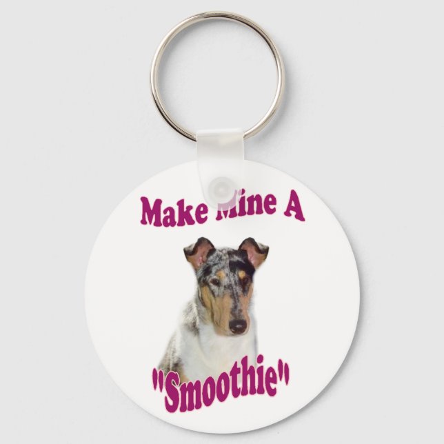 Smooth Collie Gifts Keychain (Front)