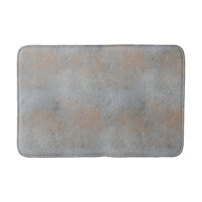 Smooth Concrete Cement With Clay Image Bath Mat (Front)