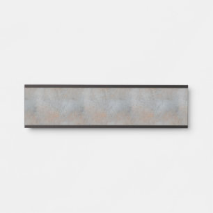 Smooth Concrete Cement With Clay Image Door Sign