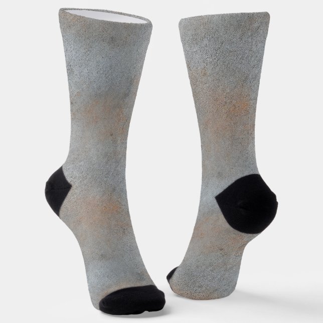 Smooth Concrete Cement With Clay Image Socks (Angled)